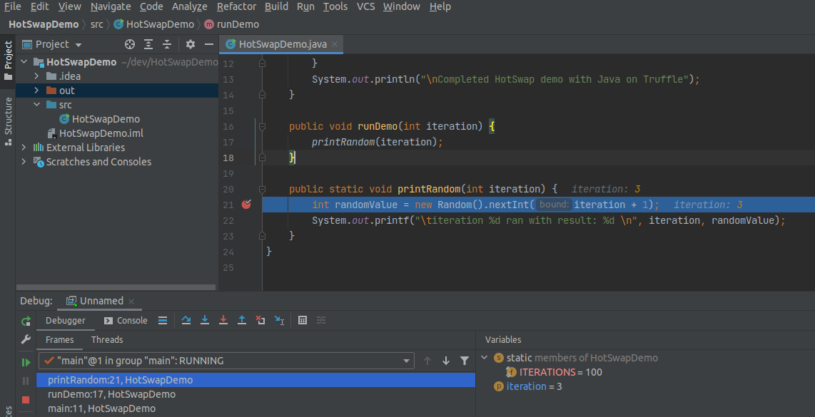 HotSwap Debugging Session: Change Access Modifiers
